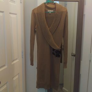 NWOT Micheal Kors faux wrap sweater dress